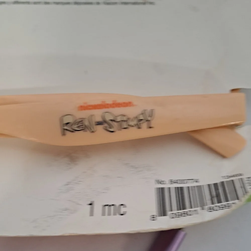 Nickelodeon Ren & Stimpy Pink and Cream Character Glasses